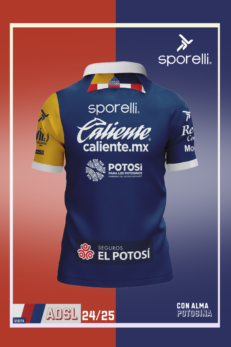 Jersey Auriazul Oficial Atlético de San Luis Caballero 24/25