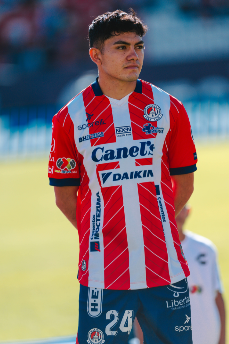 Jersey Rojiblanca Oficial Atlético de San Luis Caballero 24/25