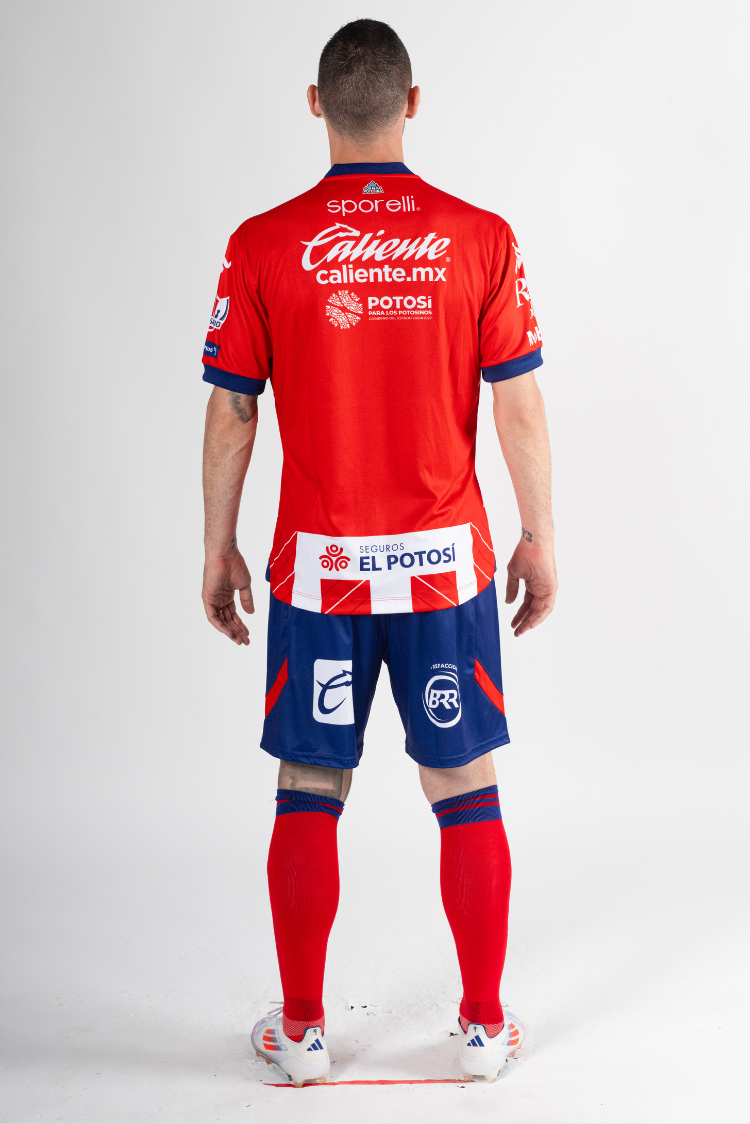 Official Atlético de San Luis Caballero Sporelli Red and White Jersey 24/25