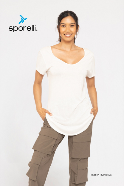 T-shirt Dama Essential Color Ivory