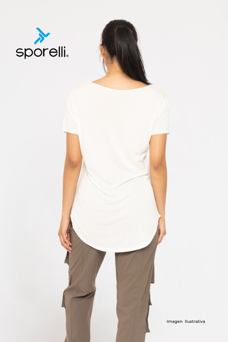 T-shirt Dama Essential Color Ivory