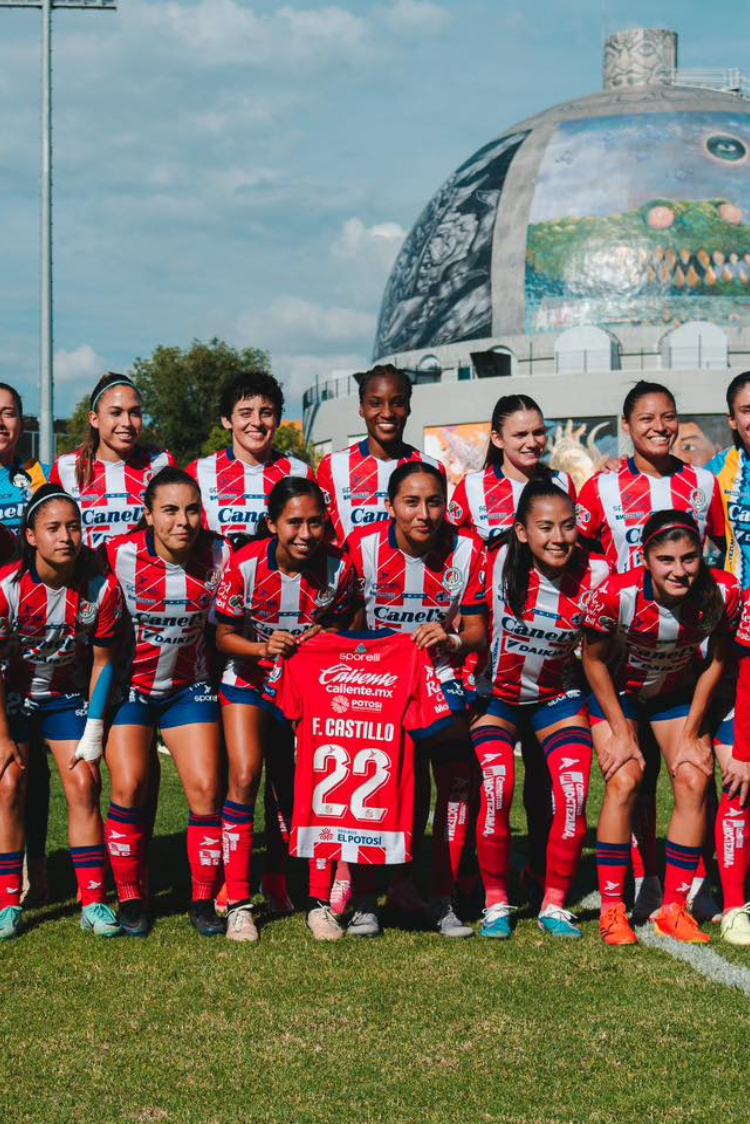 Jersey Rojiblanca Oficial Atlético de San Luis Mujer 24/25